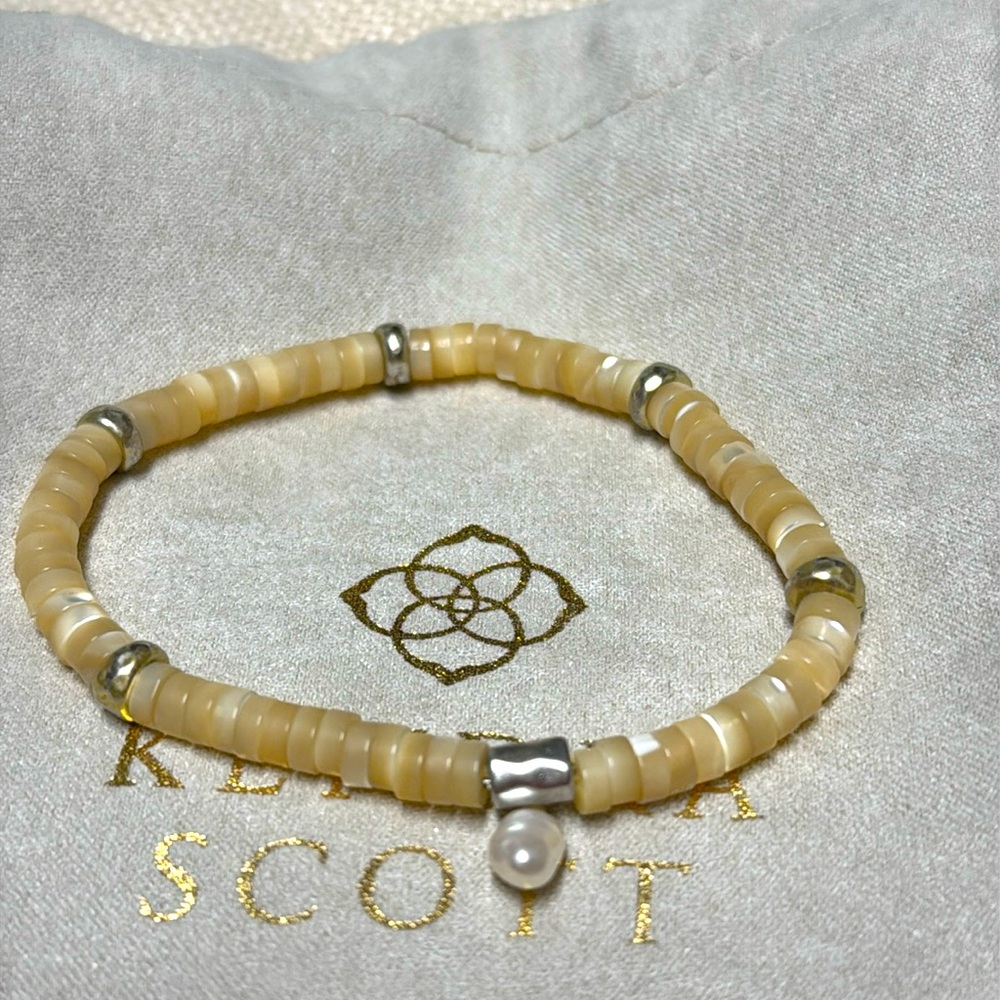 KENDRA SCOTT Natural Multi Lila Stretch Bracelet